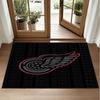 Detroit Red Wings Design Crystal Velvet Rug Soft Decorative Mat for Bedroom Entrance