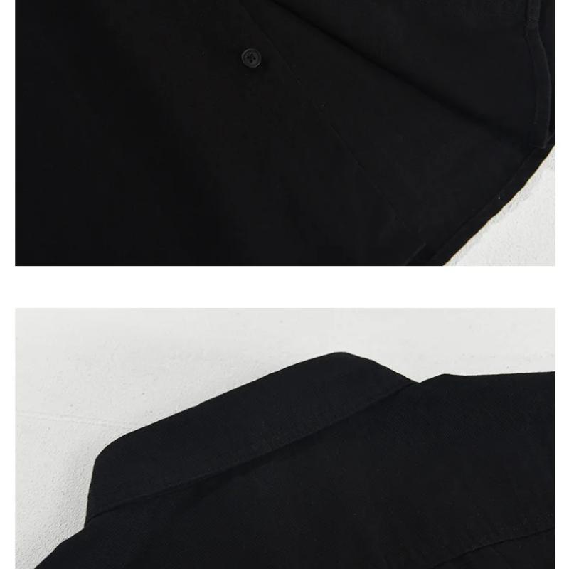 Summer Men Short Sleeve Shirts Daily Casual Loose Shirt Lapel Pure Cotton Button Up Shirt Simple Style Versatile Men's Tops