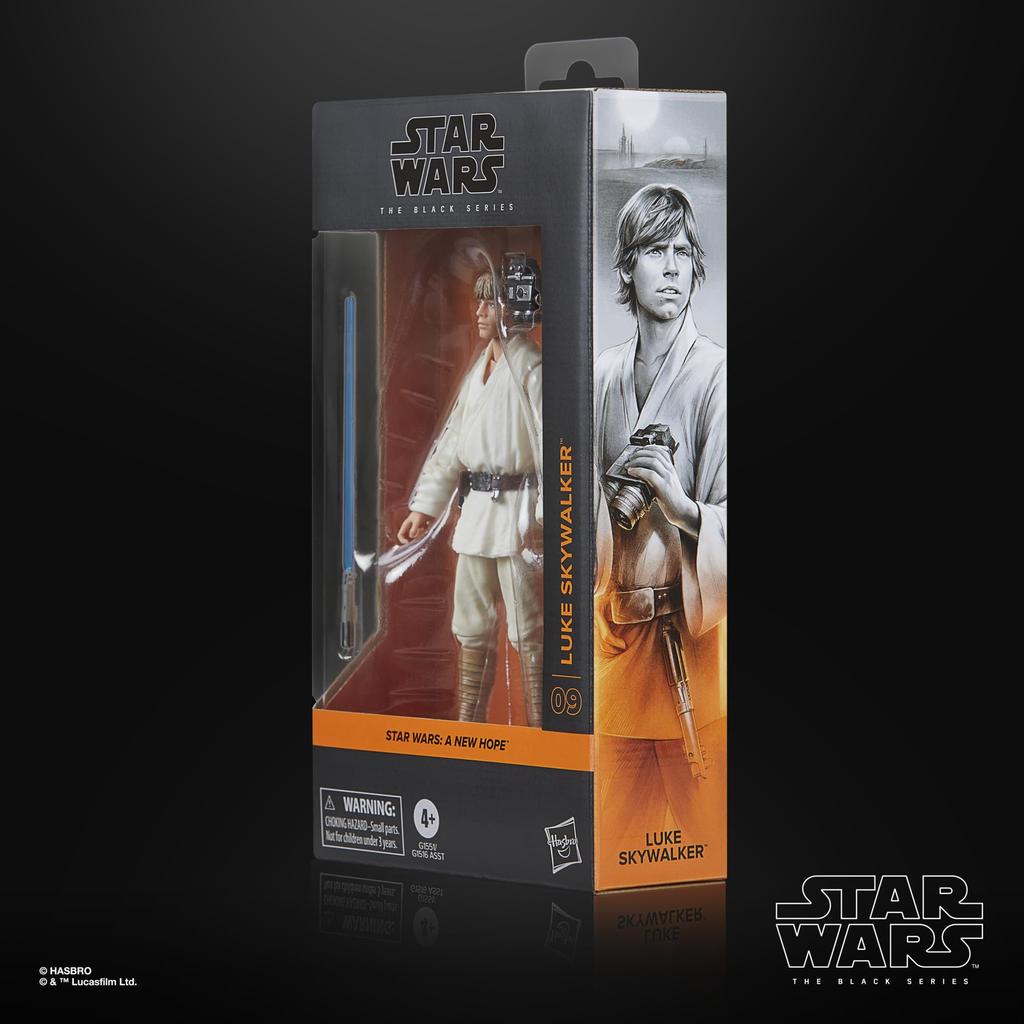 Hasbro Star Wars Black Series Luke Skywalker, Star Wars: A New Hope, 15 cm Collectible Action Figure G1551 (Authentic)