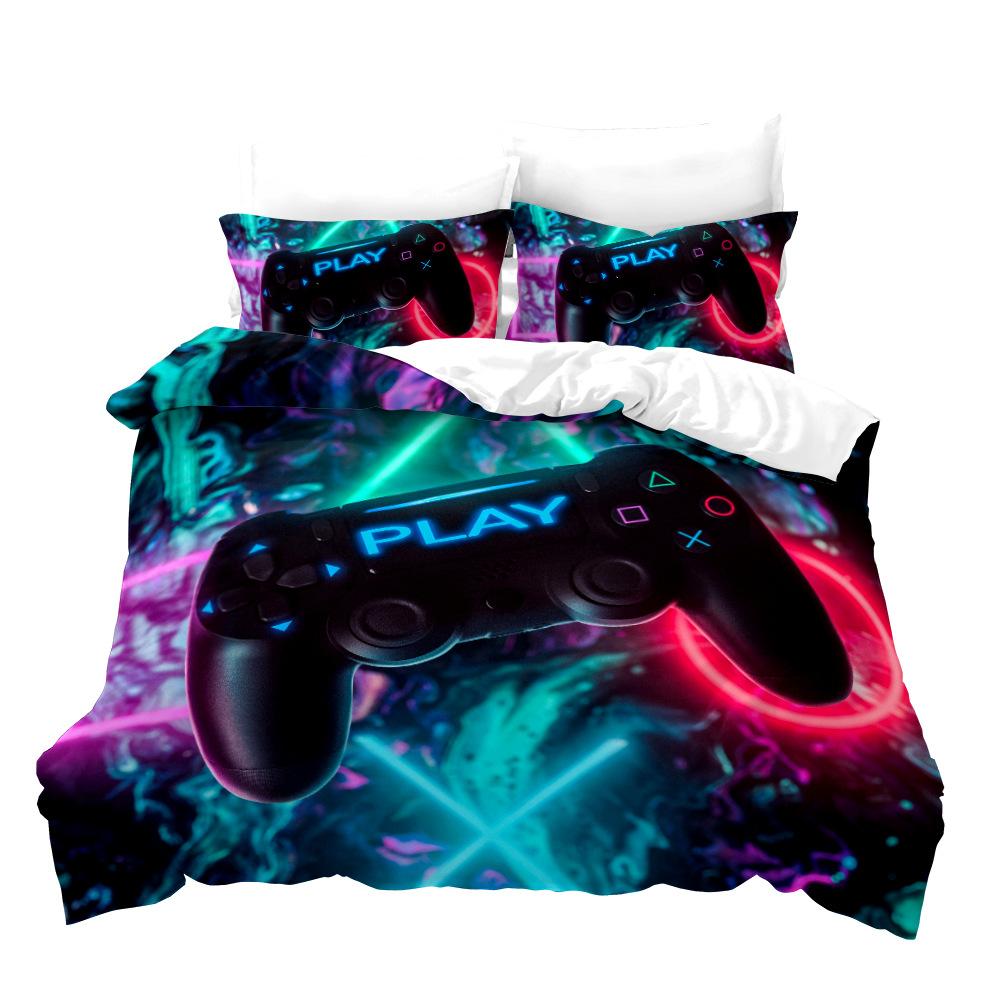 Game Bedding Set For Children And Boys, Handle Controller Duvet Cover Sets, Twin, Full, Queen, King Bedroom Set Gaming For Teen