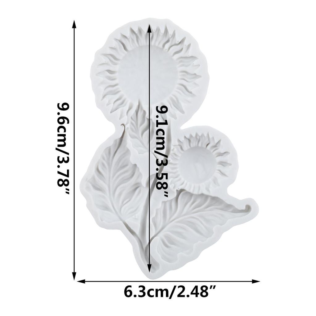 Sunflower Silicone Mold Hydrangea Flower Fondant Molds Cake Decorating Tools Cupcake Topper Candy Resin Clay Chocolate Gumpaste Mold