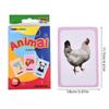 36Pcsbox Early Childhood Education Card Animal Fruit Food Color Shape English Character Montessori Toy Memory Training Card