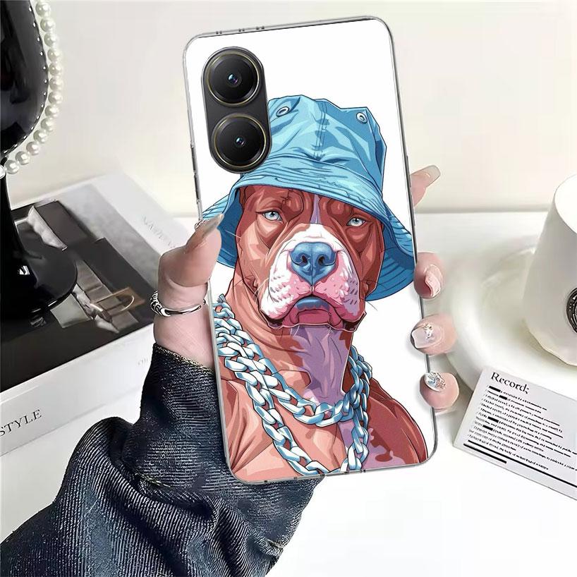 Pitbull Huisdier Hond Pitbull Zachte Telefoonhoesje Voor Xiaomi Redmi 15C 15 13C 13 Poco X5 X6 X7 F7 Ultra M7 12C 12 10 10C 9C 9A 9T 9 Funda