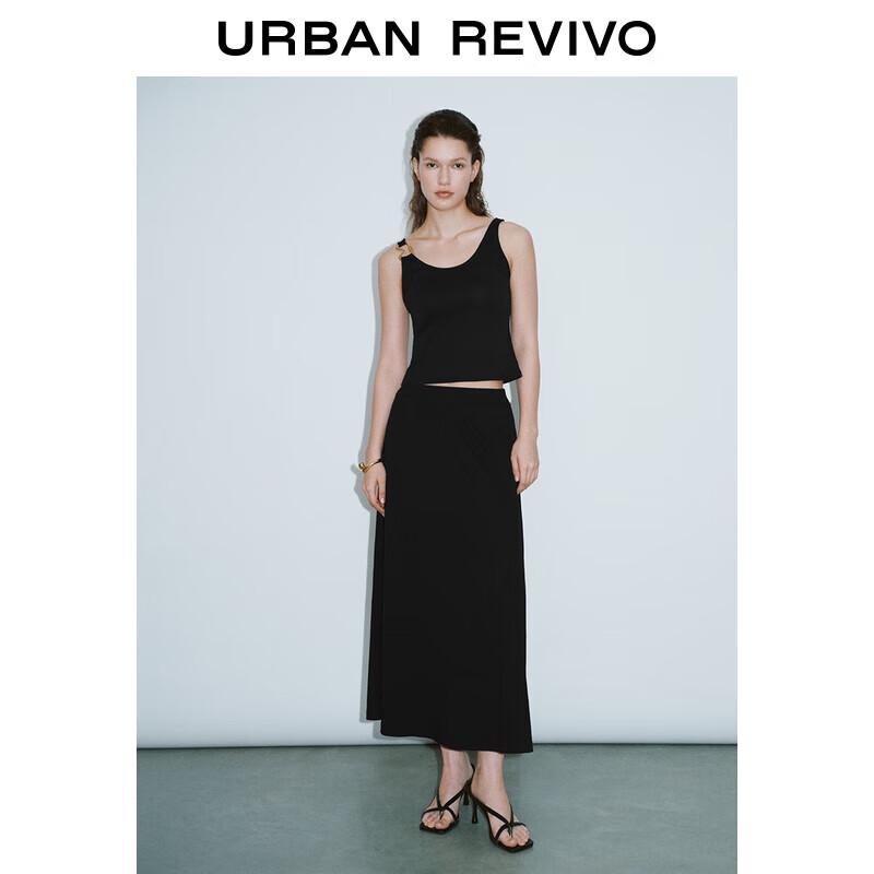 UR Women s A-line Casual Elastic Waist Skirt S(XS-S)