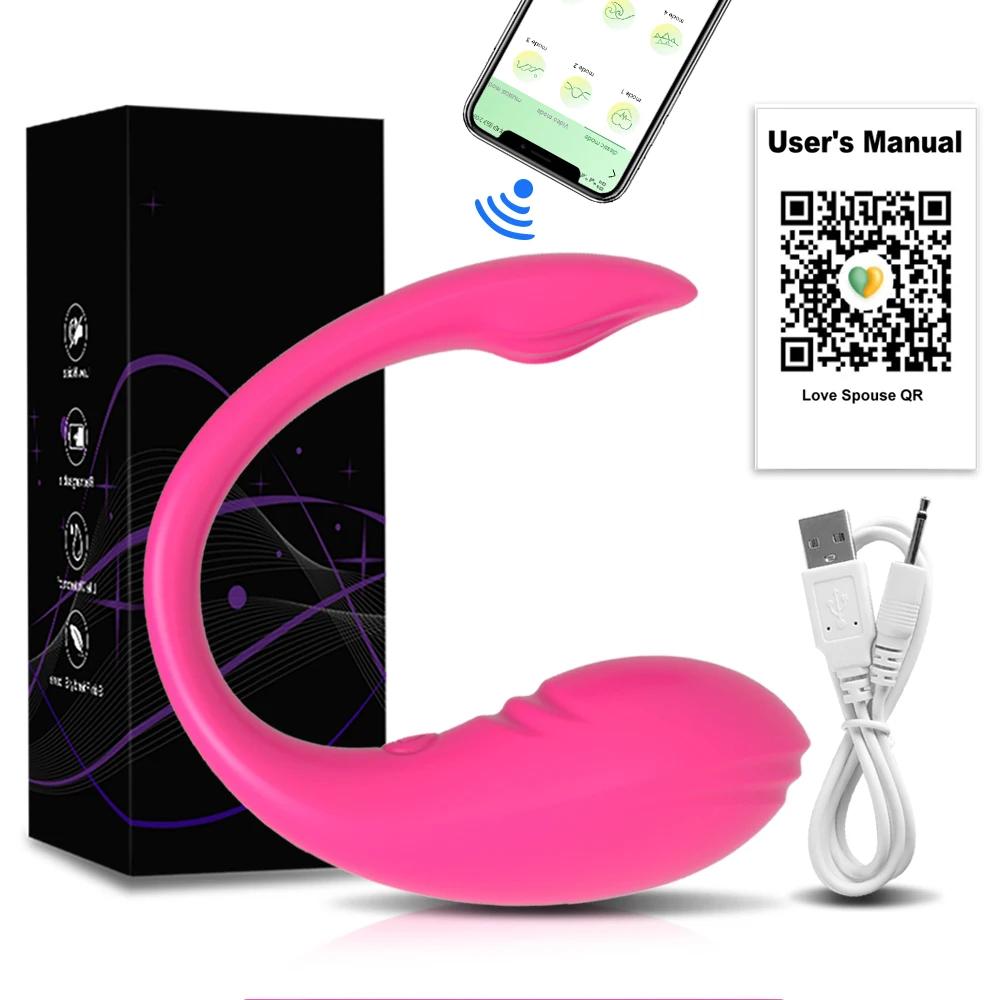 Ou Vibrator cu Control prin APP pentru Femei Stimulator Clitoridian Punct G Portabil Ou al Iubirii Chiloți Vibratori Jucărie Sexuală pentru Femei Articole pentru Adulți