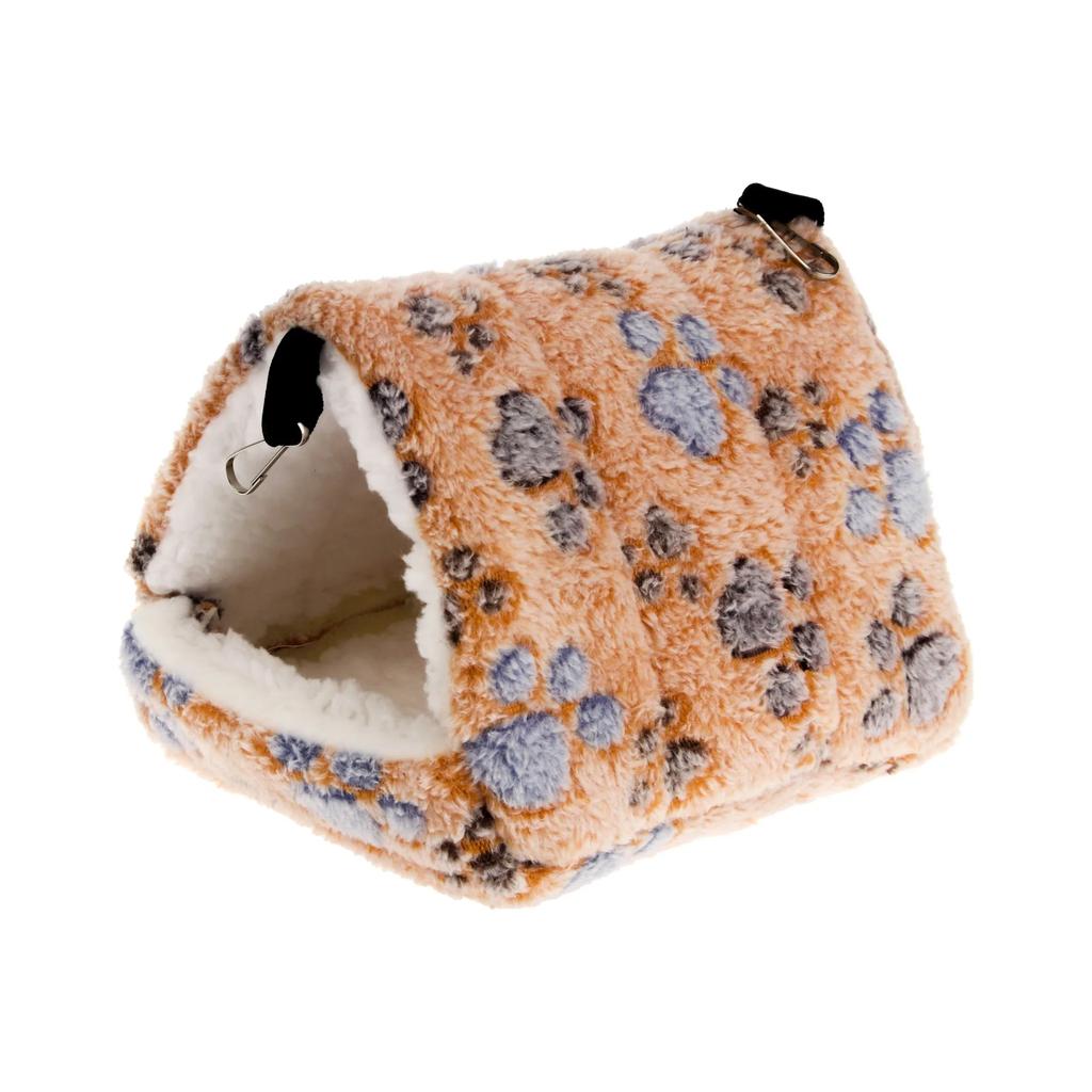 Herz Plüsch Haustier Hamster Nest für Vögel Haus Warm Bequem Winter Papagei Hängematte Höhle Käfig Hütte Zelt Haustier Vogelkäfig Zubehör