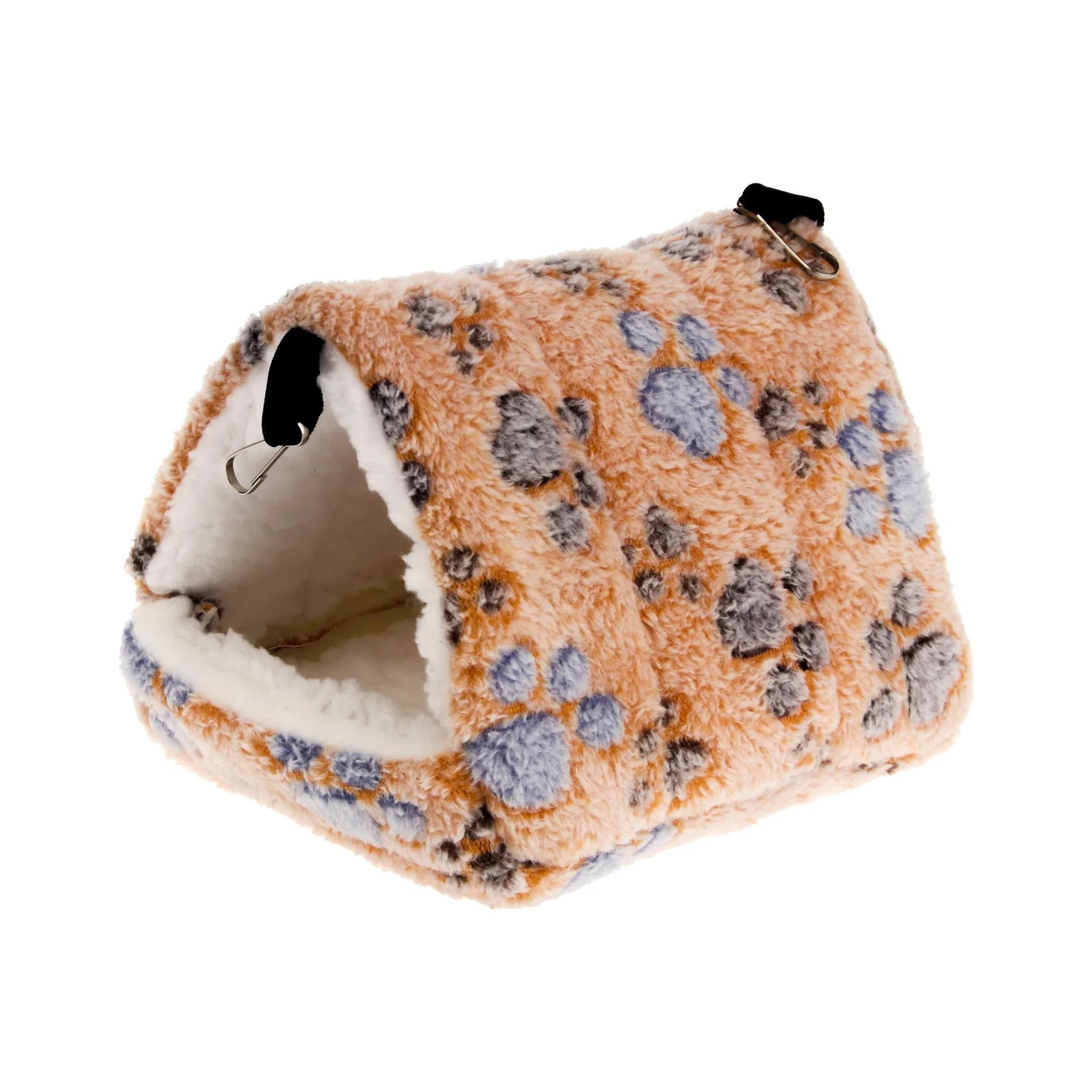 

Heart Plush Pet Hamster Nest for Birds House Warm Comfortable Winter Parrot Hammock Cave Cage Hut Tent Pet Bird Cage Accessories S 11x9x15cm