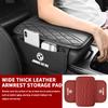 MLKB2 Universal Car Seat Armrest Center Console Pad Auto Arm Rest Mat For 1 3 5 7 Series M F01 F20 F10 F13 E52 E53 E60 E93