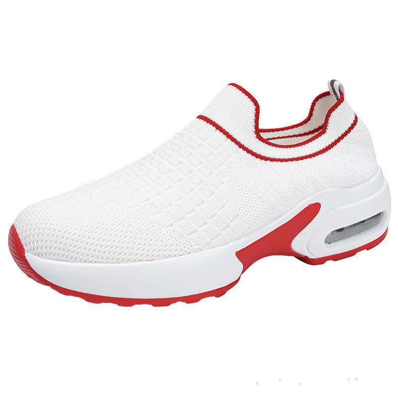 Spring one-pedal women's sports dance shoes soft sole middle heel square dance shoes mesh shuffle dance shoes free