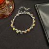 Delicate Symphony Crystal Irregular Beaded Geometric Bracelet Sweet Little Fresh Girly Cold Wind Jewelry