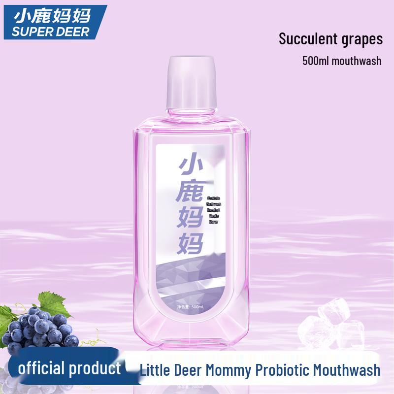 FawnMum Refreshing Anti-Cavity Alcohol-Free Mouthwash - Grape Flavor