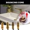 Sink Drain Stopper Plug Bolts Replacement Copper Push Spring Plug Bounce Valves Bolts for Bathroom Sink Bathtub Basins