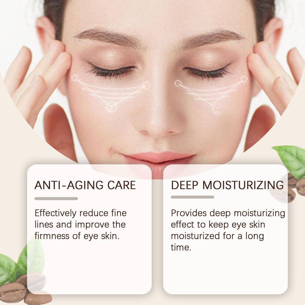 Ouhoe Caffeine Eye Serum Gentle Hydrating Firming Cream For Soft Moisturizing Treatment