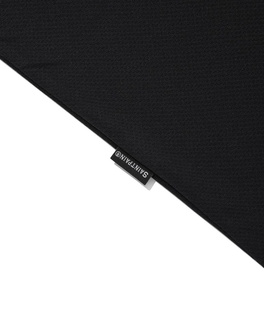 SAINTPAIN Sp Heart Emblem Logo Line Collar T-Shirt - Black