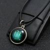 Horoscope Pendant Necklace with Extended Chain Dress Up Hypoallergenic Luminous 12 Constellation Necklace Fashion Jewelry