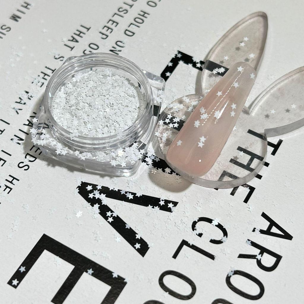 1mm Iridescent Star Nail Art Sequins - DIY Decorations
