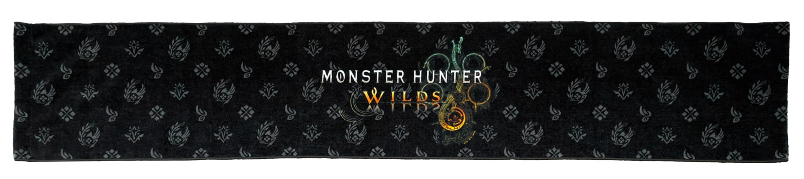 

Шарф Capcom Monster Hunter Wilds примерно В200 x Ш1100мм, из хлопкового полотенца, чёрный