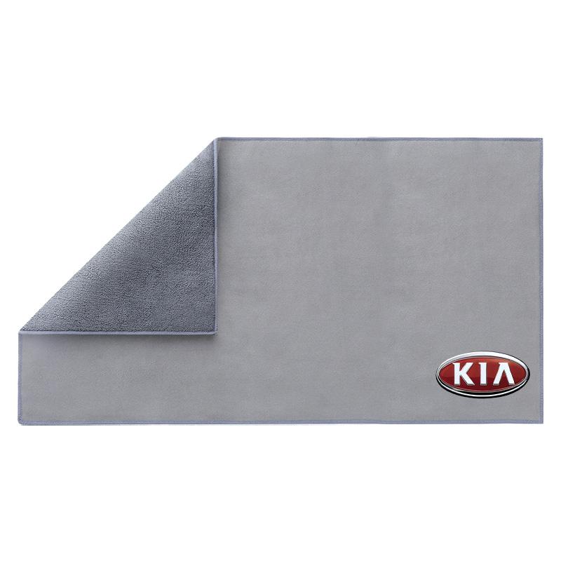 Autowaschhandtuch Mikrofaser Reinigungstuch Lappen Autozubehör für Kia Sauer CUB CEED Cerato Forte K8 K900 Optima Picanto RIO VG Ray EV Venga