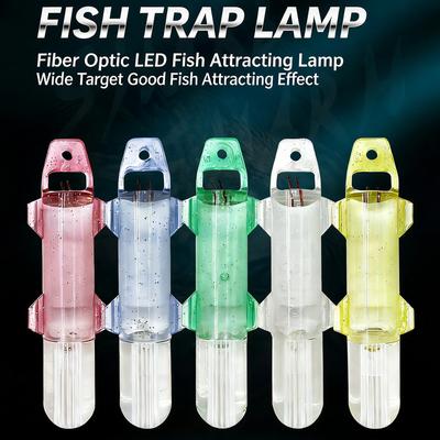 Angelköder Licht Anlocken von Fischen Lampe Optische Faser Angelköder Licht Unterwasser LED-Licht zum Anlocken von Fischen