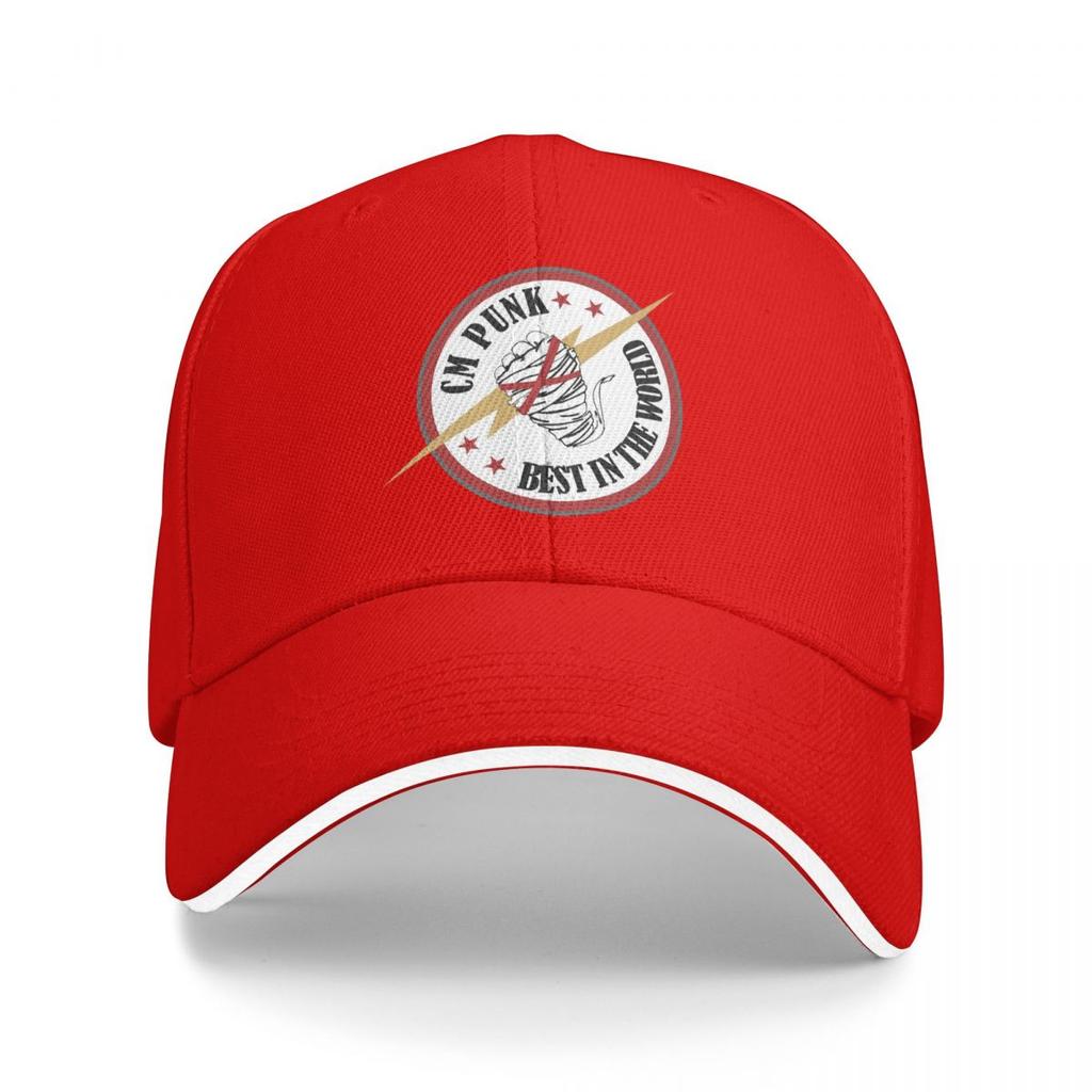 AEW CM Punk Pro Wrestling Baseball Caps Snapback Baseball Hats Breathable Casual Casquette Outdoor Unisex