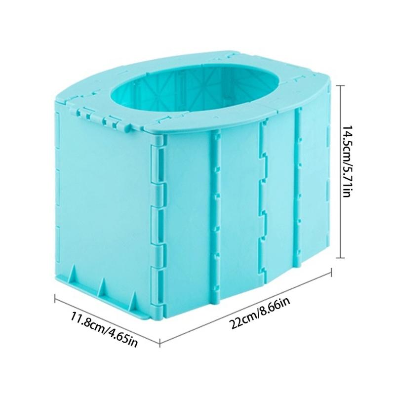 Multipurpose Toddler Toilet Seat Outdoor Camping Portable Potty Folding Kids Travel Toilet for Car Travel Use Enduring