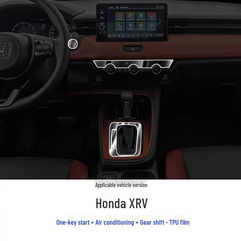 New Honda XRV Interior and Headlight Protection Film, Center Console Screen, Gear Shift Decor