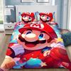 Set lenjerie de pat cu husă de pilotă și fețe de pernă Super M-Marios pentru adulți, băieți, fete, decor cameră, cadou copii, mărime single, dublă, mare