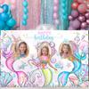 Dinosaur Birthday Polyester Background Mermaid Party Decor Kids Wedding Birthday Party Supplies Baby Shower Under The Sea Party