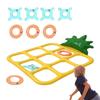 Inflatable Pool Toss Game Inflatable Toys Board Games Pineapple-Shaped Toss Game For Party & Pool Floating Toss Set gift