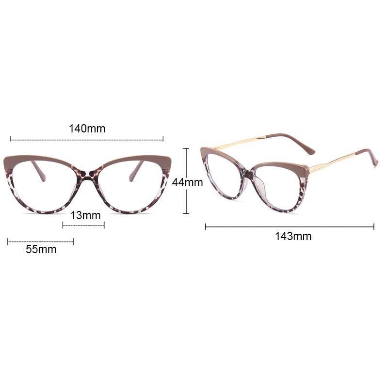 Stylish Cat Eye Optical Eyeglasses Frame Female Retro Clear Lenses Optical Glasses Frames Prescription Spectacle Frame