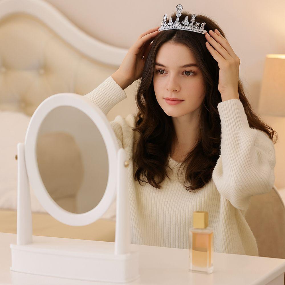 Luxury Girls Crystal Crown Elegant Rhinestone Princess Crown Hair Accessories Birdthday Crown  Gift