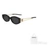 Gentle Monster Cat Eye Sonnenbrille mit verstellbarem Grad Unisex Sonnenbrille Schwarz KUNST01GD
