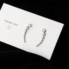 Banyan Tree S925 Silver Zircon Earrings - Elegant & Stylish Ear Hooks for Women