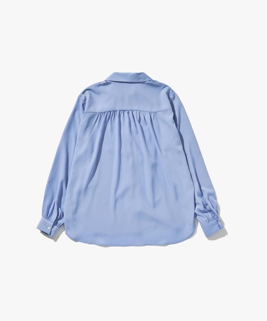 PLAC WOMEN Classic Ribbon Tie Shirt Light Blue