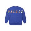 Palace Eu-Don Crew Neck Sweatshirt With Star Print Unisex Sweatshirt Blue P21CS050