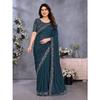 *Beautiful Party Wear Mirror Work Saree Collection Presented*