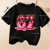 Summer Short Sleeve 67 Six Seven Kid T-Shirt Funny Round Neck Cute Tee Boy Girl Tops Casual Fashion Polyester Children's T-Shirt