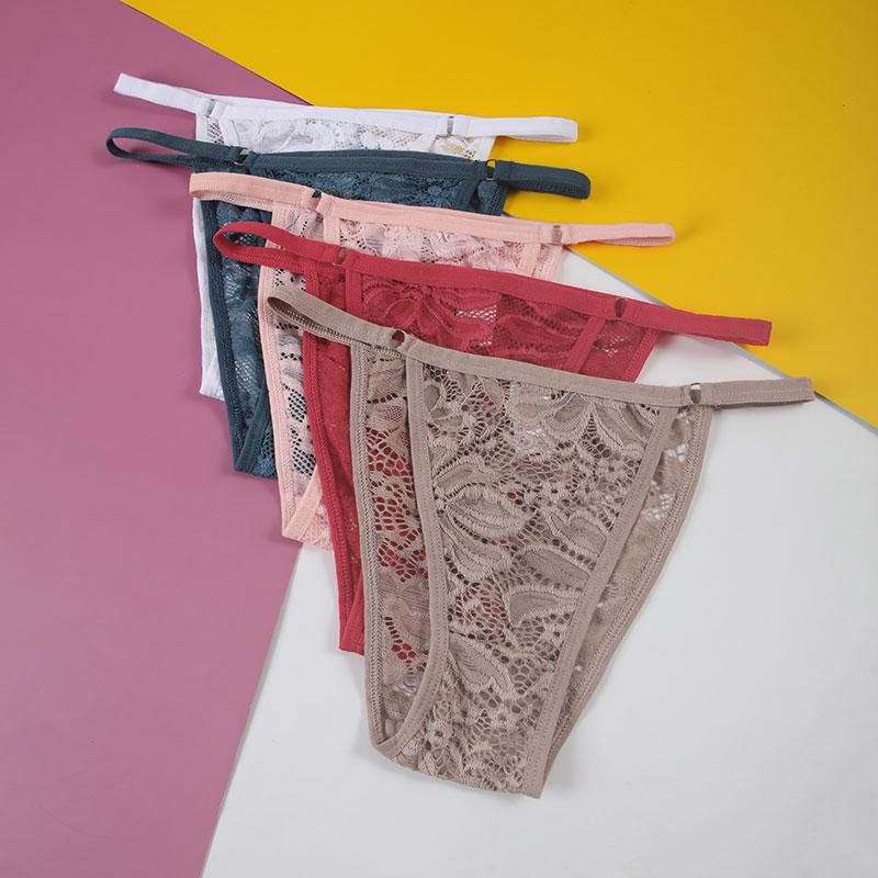 

Сексуальные кружевные женские трусики из 3 шт., удобное дышащее полое нижнее белье