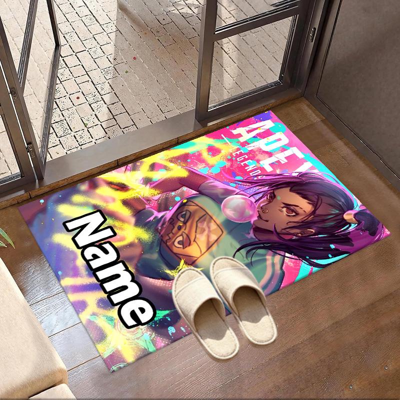 Custom Name Personalized Apex Legends Print Carpet, Versatile Home Decor Rug, for Playroom, Apartment, Balcony, Entryway, Hallway Gift