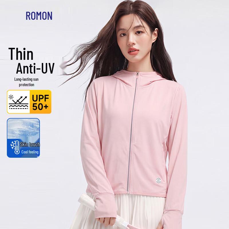 Romon Women s UPF50+ Sun Protection Jacket XL розовый
