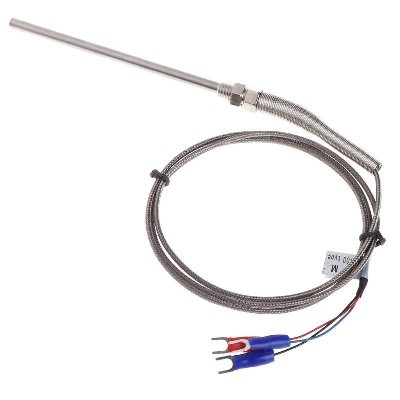 Professional 5mmx100mm Pt100 Thermocouple Screw Thread Length 1 Meter-probe