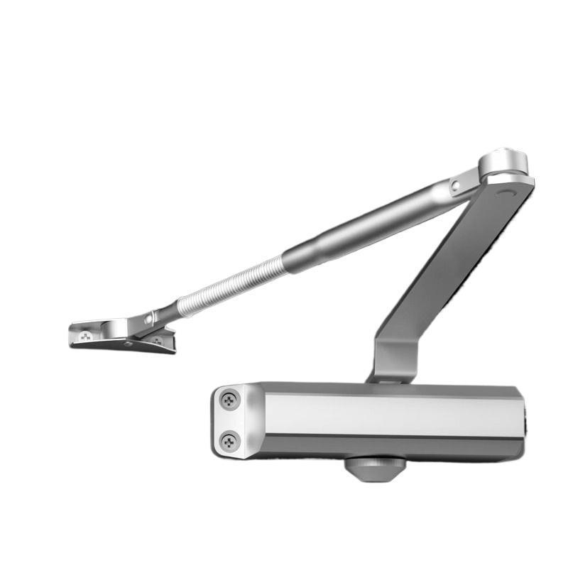 Automatic Hydraulic Door Closer with Rebound for Fire Doors - No Drilling Required