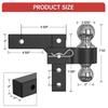 Dual Ball Coupler Forged with Balls Secure for Towing