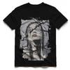2026 Summer Fashion Trendy Tee American Retro Character Pattern T Shirts Fashion Trendy European And American High Streetwear Top