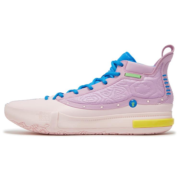 New 361° Joker Yokei Generation One Basketball Shoes Men High Top Heart Pink/Dream Purple 672511104F-1