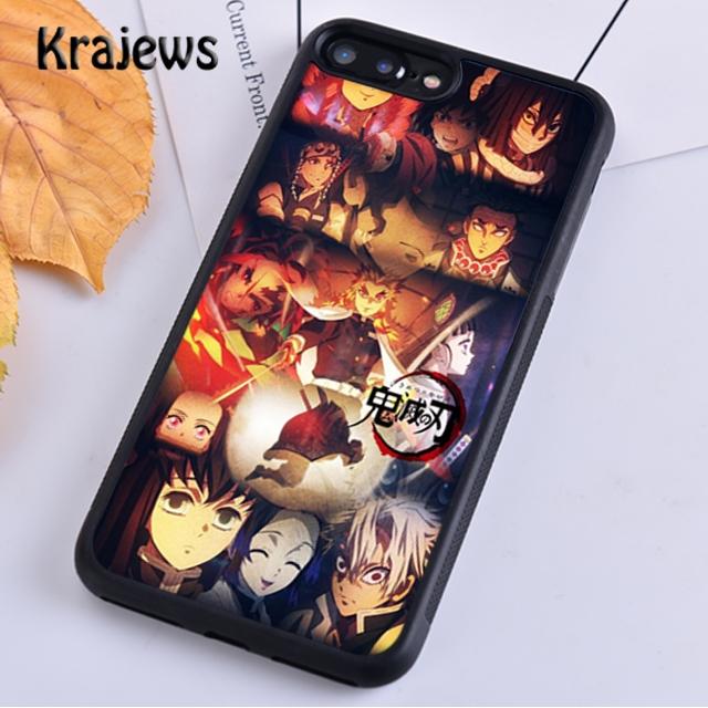 

Чехол для телефона Krajews Kimetsu no Yaiba с персонажами для iPhone 14 5 SE 6s 7 8 plus XR XS 11 12 13 pro max Samsung S21 S22ultra Samsung S22ultra