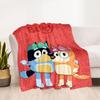 Bluey Bingo Adventure Blanket Durable Comfort Suitable for Sofa Bed Office All-Season Use Warmthful Decor Ideal Gift For Birthday Valentine'S Day