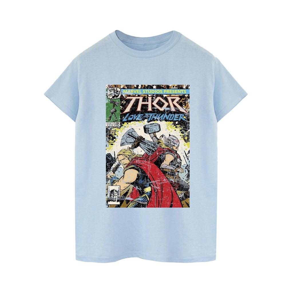 Marvel Mens Thor Love And Thunder Vintage Poster T-Shirt