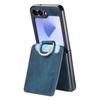 Vertical Cards Solt Wallet Leather Case for Samsung Galaxy Z Flip 7 FE 6 5 4 3 5G Ring Holder Flip6 Flip5 Pocket Bag Stand Cover