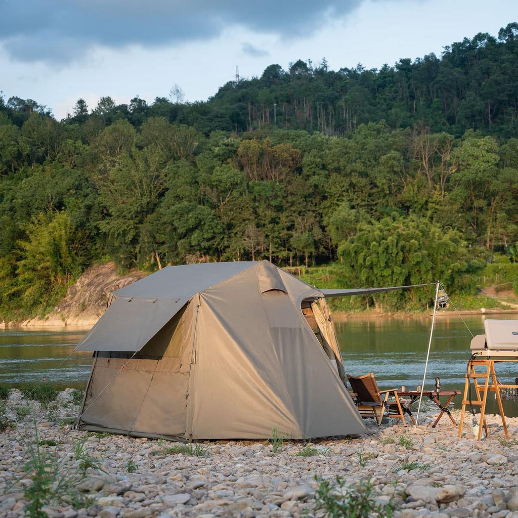 Naturehike Official Shop One Touch Tent Simple Tent UV Protection Water Pressure Resistant PU2000mm Lightweight Breathable Canopy Included Easy Setup